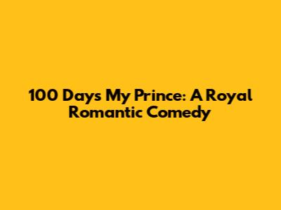 100 Days My Prince: A Royal Romantic Comedy