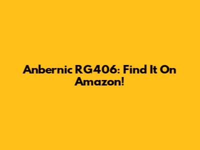 Anbernic RG406: Find It On Amazon!
