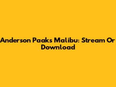 Anderson Paak's Malibu: Stream Or Download