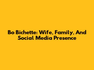 Bo Bichette: Wife, Family, And Social Media Presence