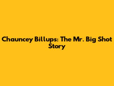 Chauncey Billups: The 'Mr. Big Shot' Story