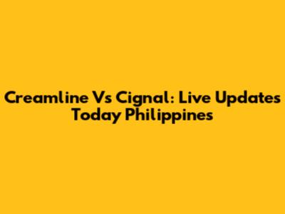 Creamline Vs Cignal: Live Updates Today Philippines