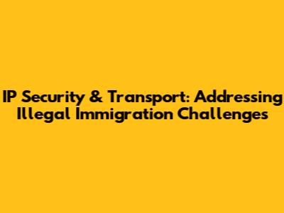 IP Security & Transport: Addressing Illegal Immigration Challenges