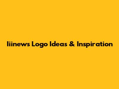 Iiinews Logo Ideas & Inspiration
