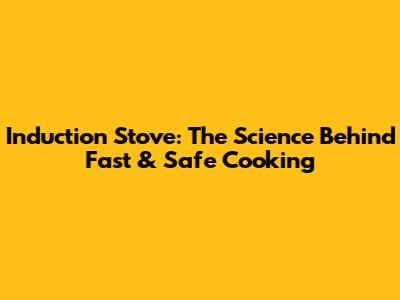 Induction Stove: The Science Behind Fast & Safe Cooking