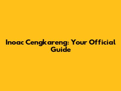 Inoac Cengkareng: Your Official Guide