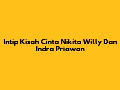 Intip Kisah Cinta Nikita Willy Dan Indra Priawan