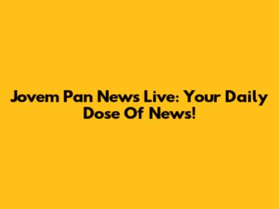 Jovem Pan News Live: Your Daily Dose Of News!