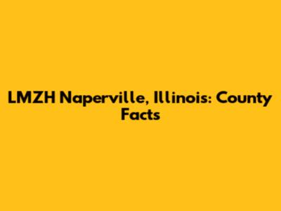 LMZH Naperville, Illinois: County Facts