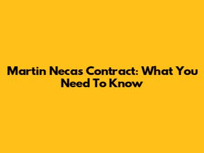 Martin Necas Contract: What You Need To Know