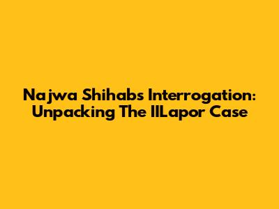 Najwa Shihab's Interrogation: Unpacking The "IILapor" Case