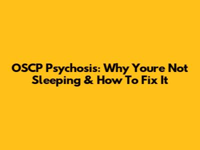 OSCP Psychosis: Why You're Not Sleeping & How To Fix It