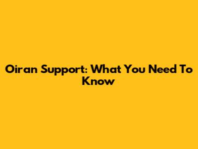Oiran Support: What You Need To Know