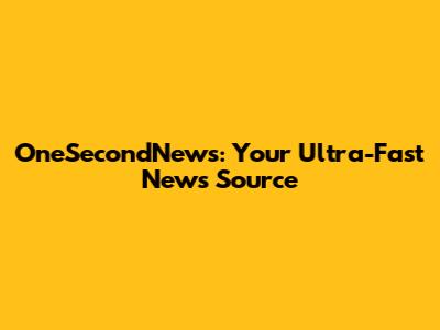 OneSecondNews: Your Ultra-Fast News Source