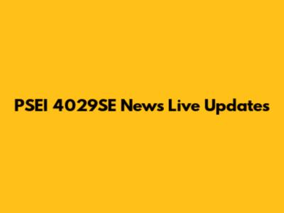 PSEI 4029SE News Live Updates