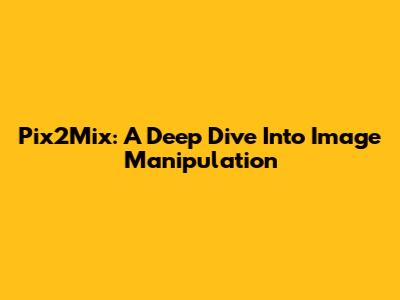 Pix2Mix: A Deep Dive Into Image Manipulation