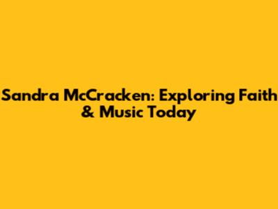 Sandra McCracken: Exploring Faith & Music Today