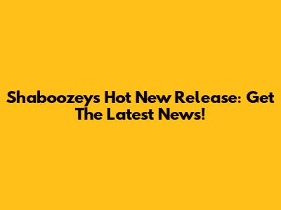 Shaboozey's Hot New Release: Get The Latest News!