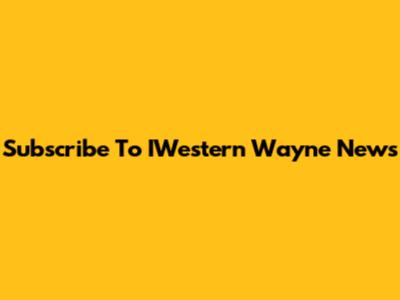 Subscribe To IWestern Wayne News
