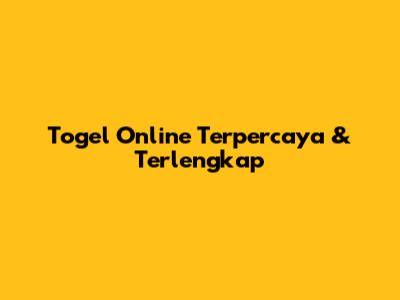 Togel Online Terpercaya & Terlengkap