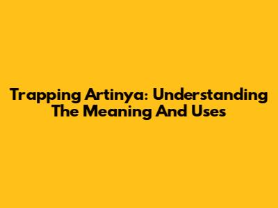 Trapping Artinya: Understanding The Meaning And Uses